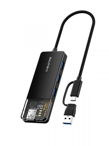  Cabletime USB Type C - 4 Port USB 3.0, 0.15 cm (CB03B) -  1