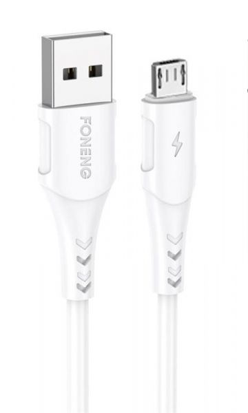  Foneng X81 1M Cable USB - microUSB 2.1A 1 White (X81-CA-MU) -  1