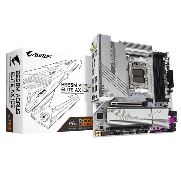 ����������� ����� Gigabyte B650M Aorus Elite AX Ice Socket AM5 - �������� 1