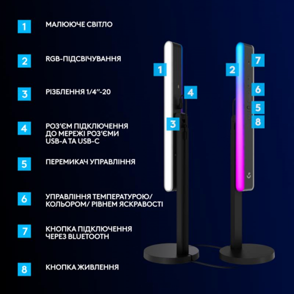 ����� ������� Logitech Litra Beam LX Graphite (946-000015) - �������� 7