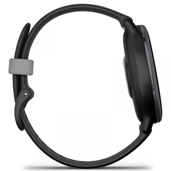 �����-�������� Garmin Vivoactive 5 Slate Aluminum Bezel with Black Case and Silicone Band (010-02862-5A) - �������� 6