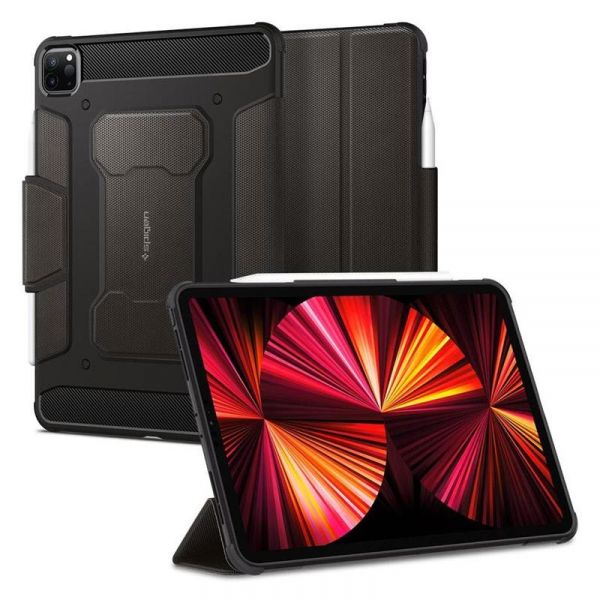 �����-������ Spigen Rugged Armor Pro ��� Apple iPad Pro 11 (2020/2021/2022) Gunmetal (ACS01025) - �������� 13