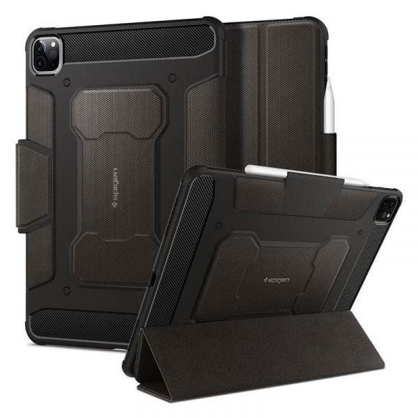 �����-������ Spigen Rugged Armor Pro ��� Apple iPad Pro 11 (2020/2021/2022) Gunmetal (ACS01025) - �������� 14