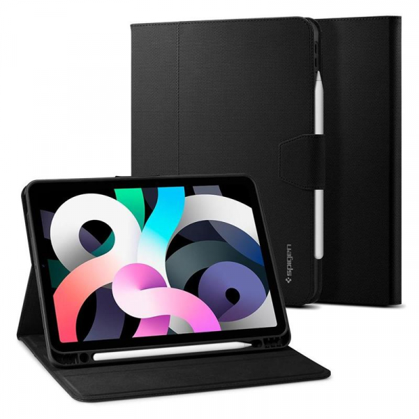 �����-������ Spigen Liquid Air Folio ��� Apple iPad Air 10.9" (2020-2022) Black (ACS02246) - �������� 12