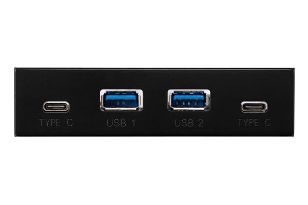 USB- Frime USB 3.1 2 x type A & 2 x type C VL820 Black (ECF-FP2xTA&2xTC.32) -  1