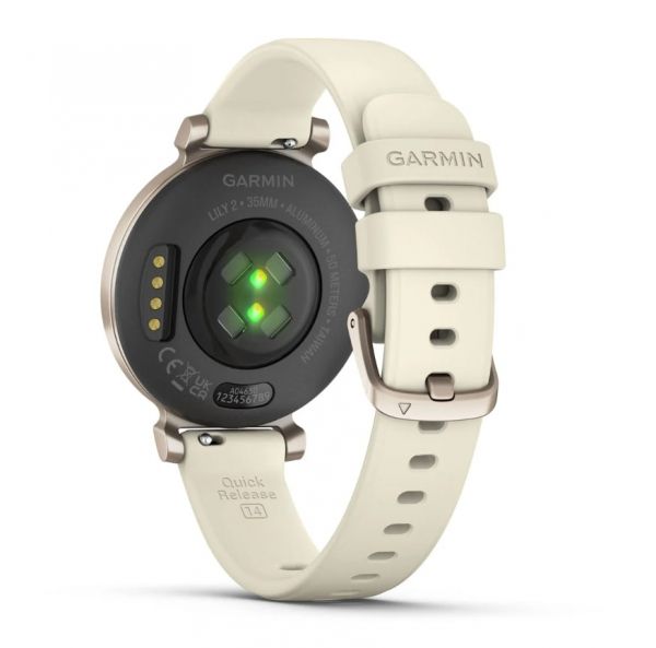 �����-�������� Garmin Lily 2 Cream Gold with Coconut Silicone Band (010-02839-20) - �������� 8