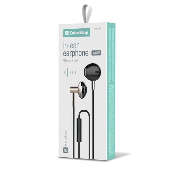 �������� �olorWay Slim 3.5 mm Wired Earphone Blast 2 Black (CW-WD02BK) - �������� 7
