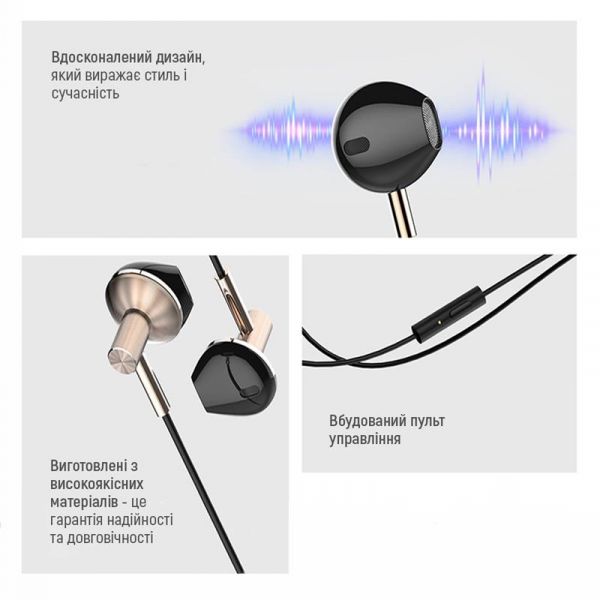�������� �olorWay Slim 3.5 mm Wired Earphone Blast 2 Black (CW-WD02BK) - �������� 13