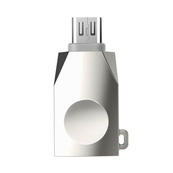  Hoco UA10 USB V 3.0 - micro USB (F/M), Silver (UA10S) -  1