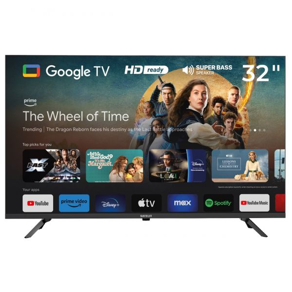  32" Satelit 32H9500GS, 1366x768, Smart TV, Android 11, DVB-T2/C, 2xHDMI, 2xUSB, VESA 100x100 -  1