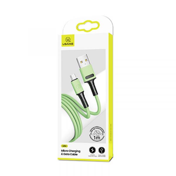  Usams US-SJ435 USB - Micro USB, 1 , Green (SJ435USB02) -  2