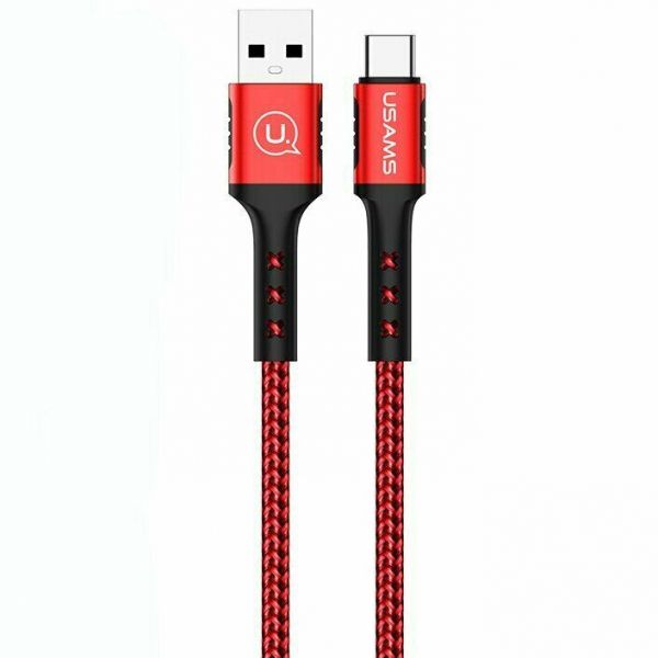  Usams US-SJ289 USB - USB Type-C, 1.2 , Red (SJ289USB02) -  1