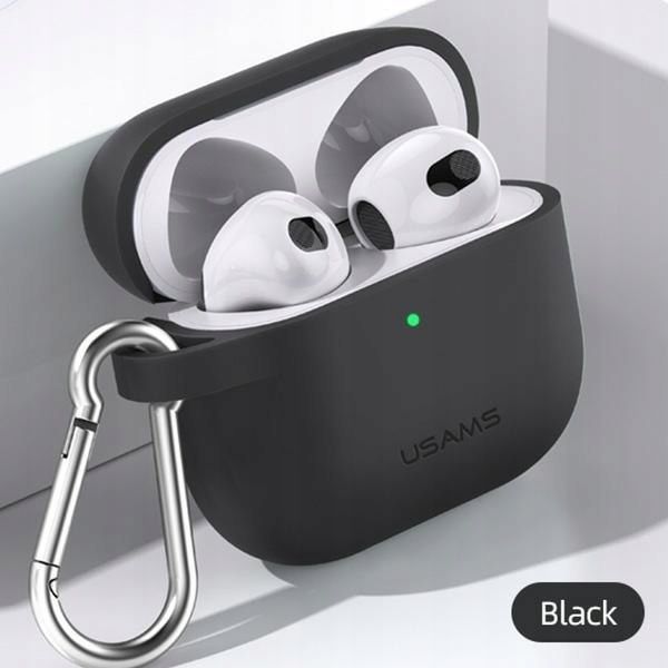 �e��� Usams US-BH741 Silicon ��� Apple AirPods 3 Black (BH741AP01) - �������� 2