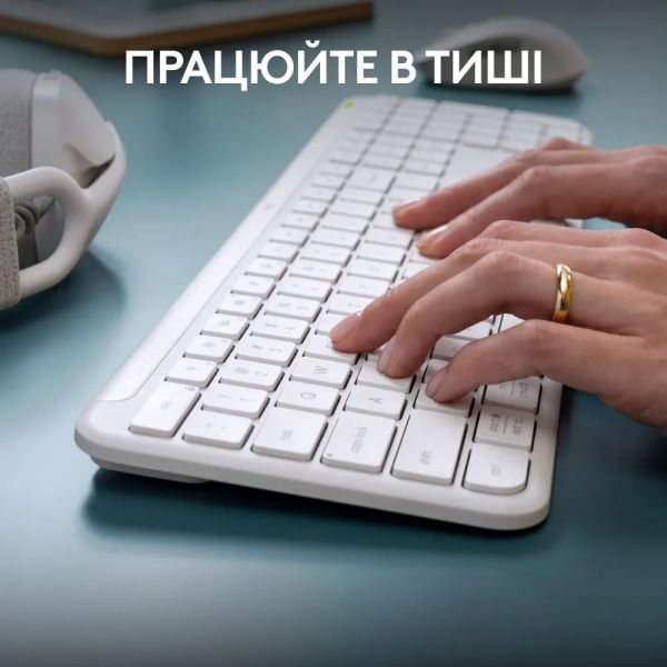 �������� (���������, ����) ����������� Logitech Signature Slim Combo MK950 OffWhite (920-012491) - �������� 6