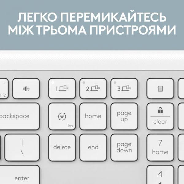 �������� (���������, ����) ����������� Logitech Signature Slim Combo MK950 OffWhite (920-012491) - �������� 7
