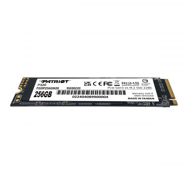 ����������� SSD  256GB Patriot P320 M.2 2280 PCIe 3.0 x4 NVMe TLC (P320P256GM28) - �������� 2