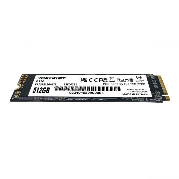 ���������� SSD  512GB Patriot P320 M.2 2280 PCIe 3.0 x4 NVMe TLC (P320P512GM28) - �������� 2