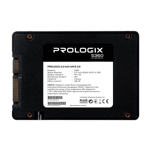 SSD ���������� Prologix S360 128GB 2.5" SATAIII TLC (PRO128GS360) - �������� 2