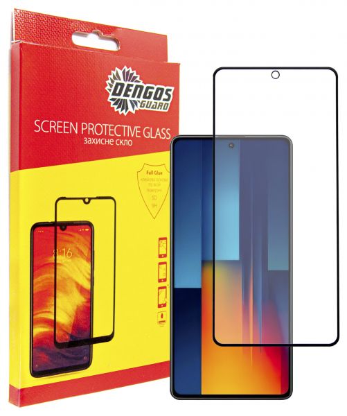 �������� ������ Dengos ��� Xiaomi Poco M6 Pro 4G Black Full Glue (TGFG-360) - �������� 1