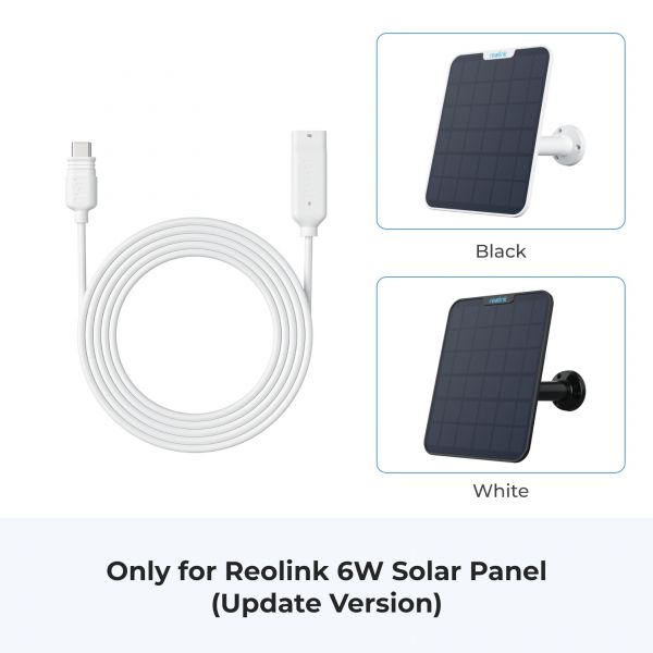 ������ ���������� ��� ������� ����� 4,5 � Reolink Solar EX Cable(USB-C) White - �������� 2