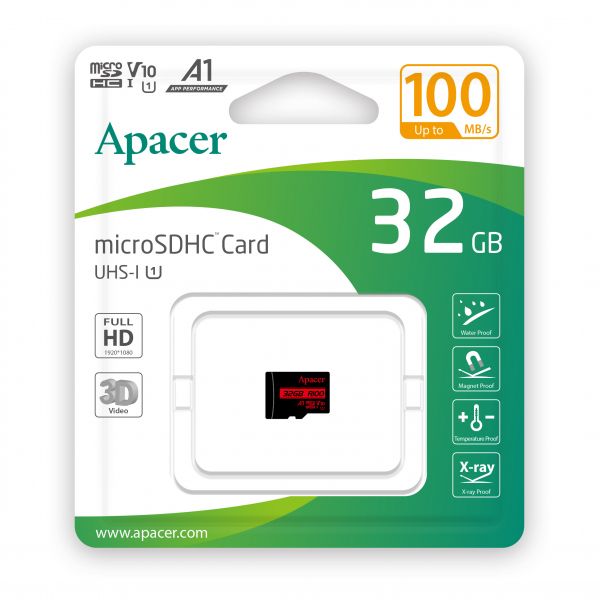 ����� ���'�� ����� ���`��i MicroSDHC 32GB UHS-I Class 10 Apacer (AP32GMCSH10UB-RA) - �������� 2