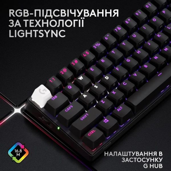 ���������� Logitech G PRO X 60 TKL GX Optical Black Tactile (920-011911) - �������� 8
