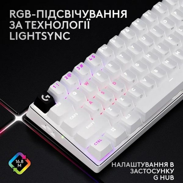 ���������� Logitech G PRO X 60 TKL GX Optical Tactile White (920-011930) - �������� 8