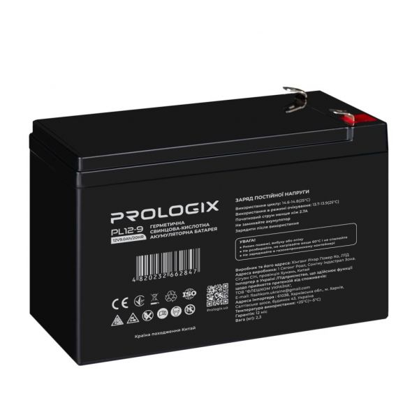 ������� ��� ��� �������������� ������� Prologix 12V 9AH (PL12-9) AGM - �������� 1