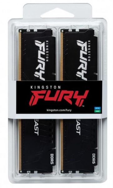 ������ ������ DDR5 2x16GB/6000 Kingston Fury Beast Black (KF560C36BBE2K2-32) - �������� 4