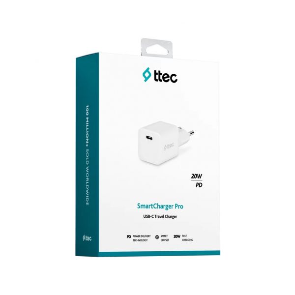 ������� �������� ���������� Ttec SmartCharger USB-C /20�� White (2SCP01B) - �������� 5