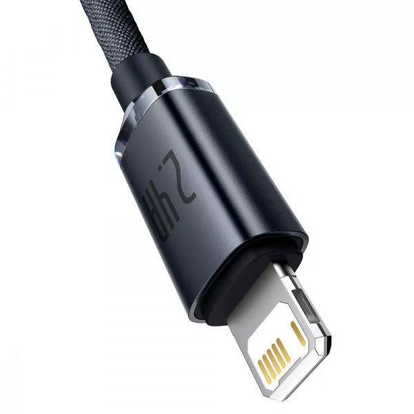 ������ Baseus Crystal Shine USB-Lightning, 2.4A, 1.2� Blue (6932172602697) - �������� 4