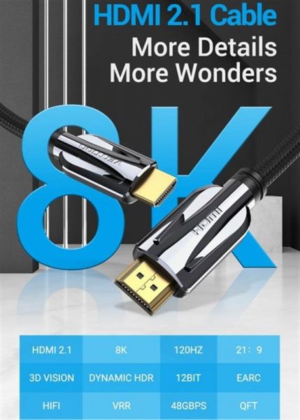 ������ Vention HDMI - HDMI v.2.1 (M/M), 1.5 �, Black (AALBG) - �������� 2