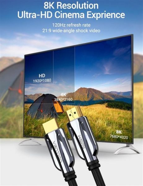 ������ Vention HDMI - HDMI v.2.1 (M/M), 1.5 �, Black (AALBG) - �������� 4
