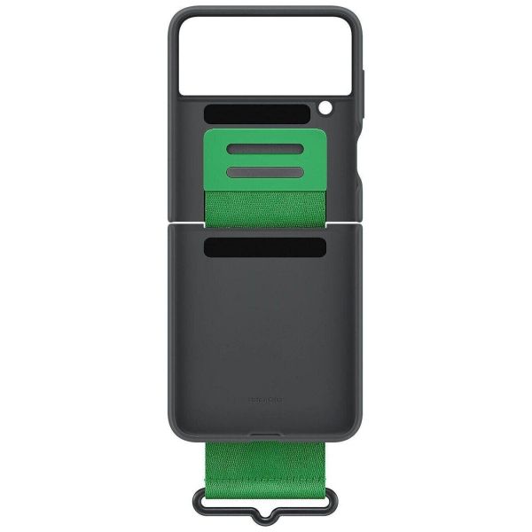 �����-�������� Samsung Silicone Cover with Strap ��� Samsung Galaxy Flip 4 SM-F721 Black (EF-GF721TBEGUA) - �������� 5