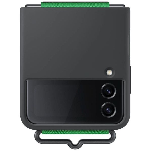 �����-�������� Samsung Silicone Cover with Strap ��� Samsung Galaxy Flip 4 SM-F721 Black (EF-GF721TBEGUA) - �������� 7