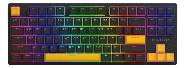���� ������� Hator PBT Keycaps Autograph Edition Sunny Yellow (HTS-715) - �������� 2