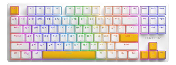 ���� ������� Hator PBT Keycaps Autograph Edition Sunny Yellow (HTS-715) - �������� 3