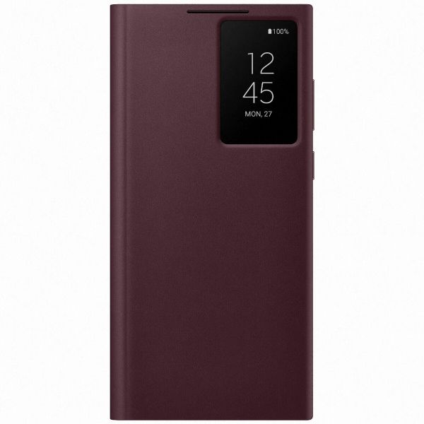 �����-������ Samsung Smart Clear View Cover ��� Samsung Galaxy S22 Ultra SM-S908 Burgundy (EF-ZS908CEEGRU) - �������� 1