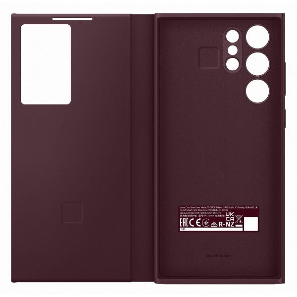 �����-������ Samsung Smart Clear View Cover ��� Samsung Galaxy S22 Ultra SM-S908 Burgundy (EF-ZS908CEEGRU) - �������� 5