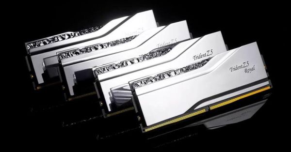   DDR5 2x16GB/6400 G.Skill Trident Z5 Royal Silver (F5-6400J3239G16GX2-TR5S) -  4