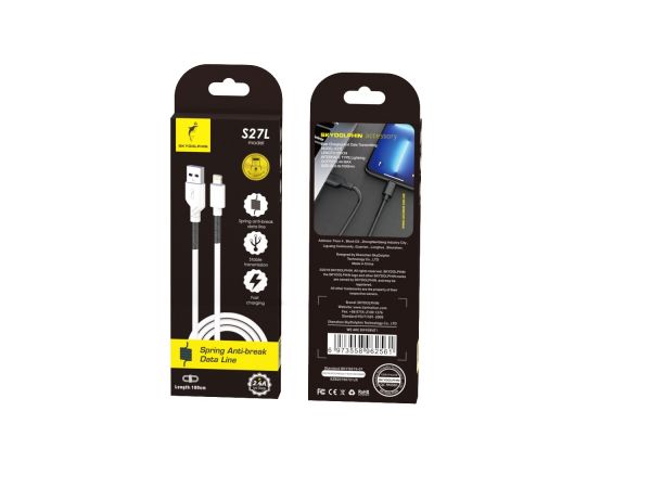 ������ SkyDolphin S27L Spring Anti-Brake USB - Lightning (M/M), 1 �, White (SDUSB-000608) - �������� 3