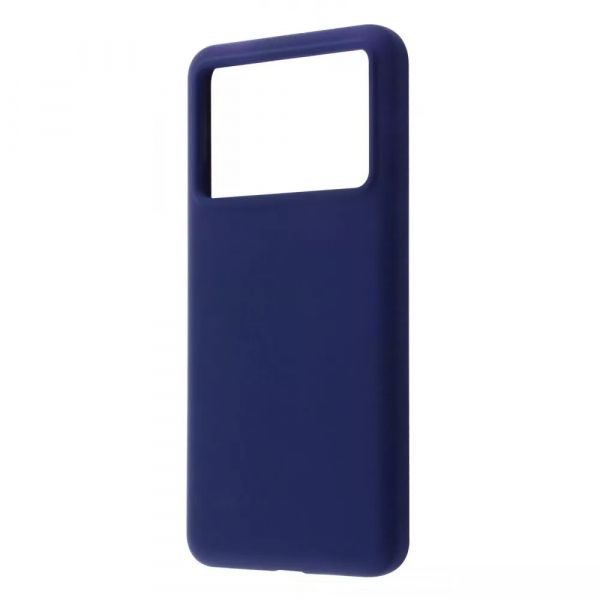 �����-�������� Wave Full Silicone Cover ��� Xiaomi Poco X6 Pro 5G Midnight Blue - �������� 1