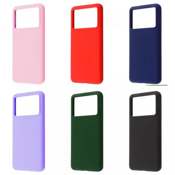 �����-�������� Wave Full Silicone Cover ��� Xiaomi Poco X6 Pro 5G Midnight Blue - �������� 2