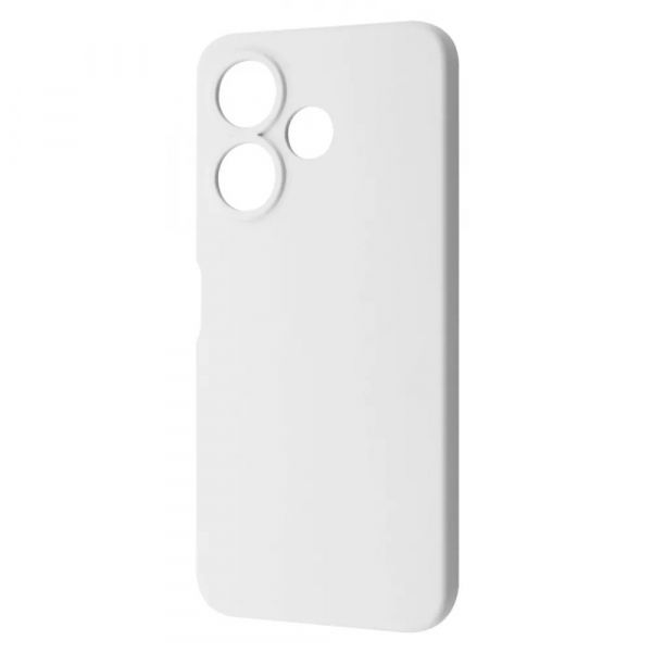 �����-�������� Wave Full Silicone Cover ��� Xiaomi Redmi 13 4G/Poco M6 4G/Note 13R White - �������� 1