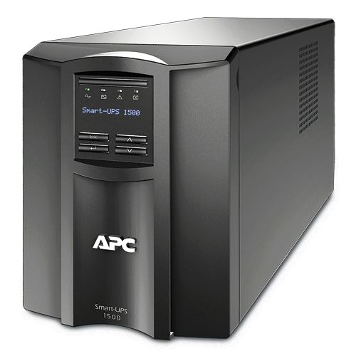 ��� APC Smart-UPS 1500VA LCD, Lin.int., AVR, 8 � IEC, SmartSlot, USB, RJ-45, ������ (SMT 1500I) - �������� 1