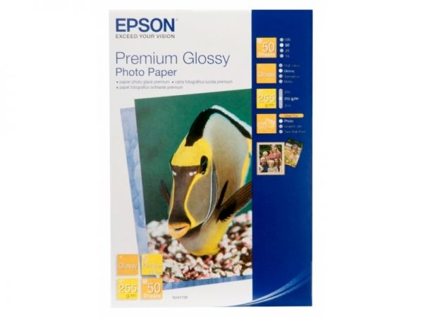 ���������� EPSON Premium Glossy Photo Paper, ��������� 255g/m2, 10�15, 50� (C13S041729) - �������� 1