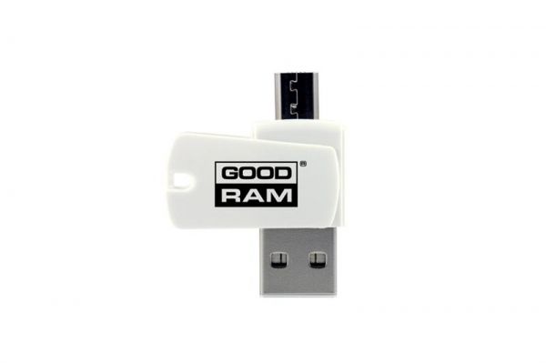   Goodram AO20, White, USB 2.0 - microUSB OTG (AO20-MW01R11) -  1
