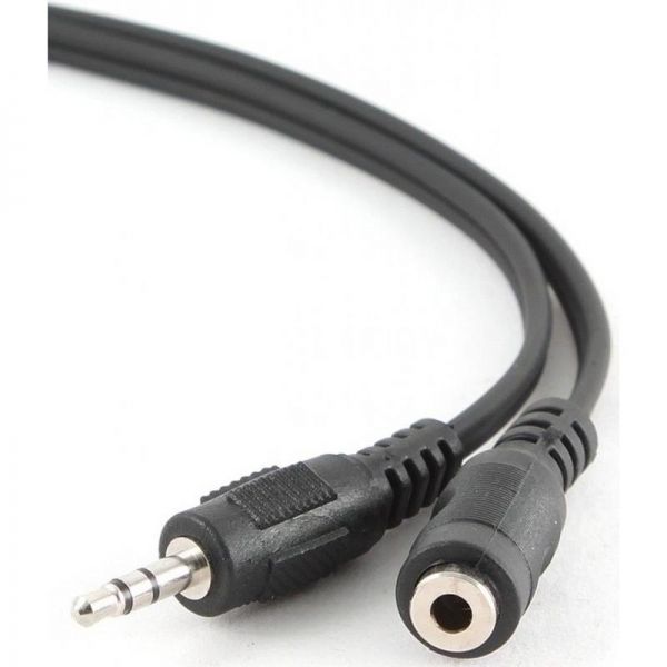 - Cablexpert CCA-423-3M; 3.5mm stereo plug to 3.5mm stereo socket audio extension cable 3 , , Black -  1