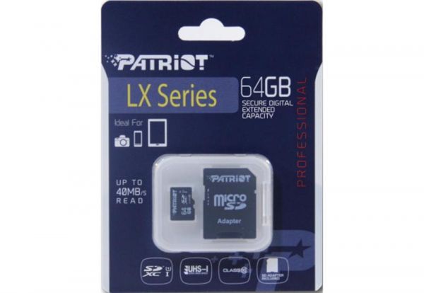  '  ' Patriot 64GB microSD class10 UHS-1 (PSF64GMCSDXC10) -  2