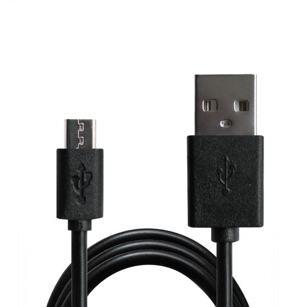  Grand-X USB-microUSB, Cu, 2,1A, Black, 1m (PM01S) -  1
